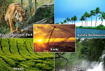 KERALA-Cochin, Munnar, Alleppey, Kovalam, Kanyakumari
